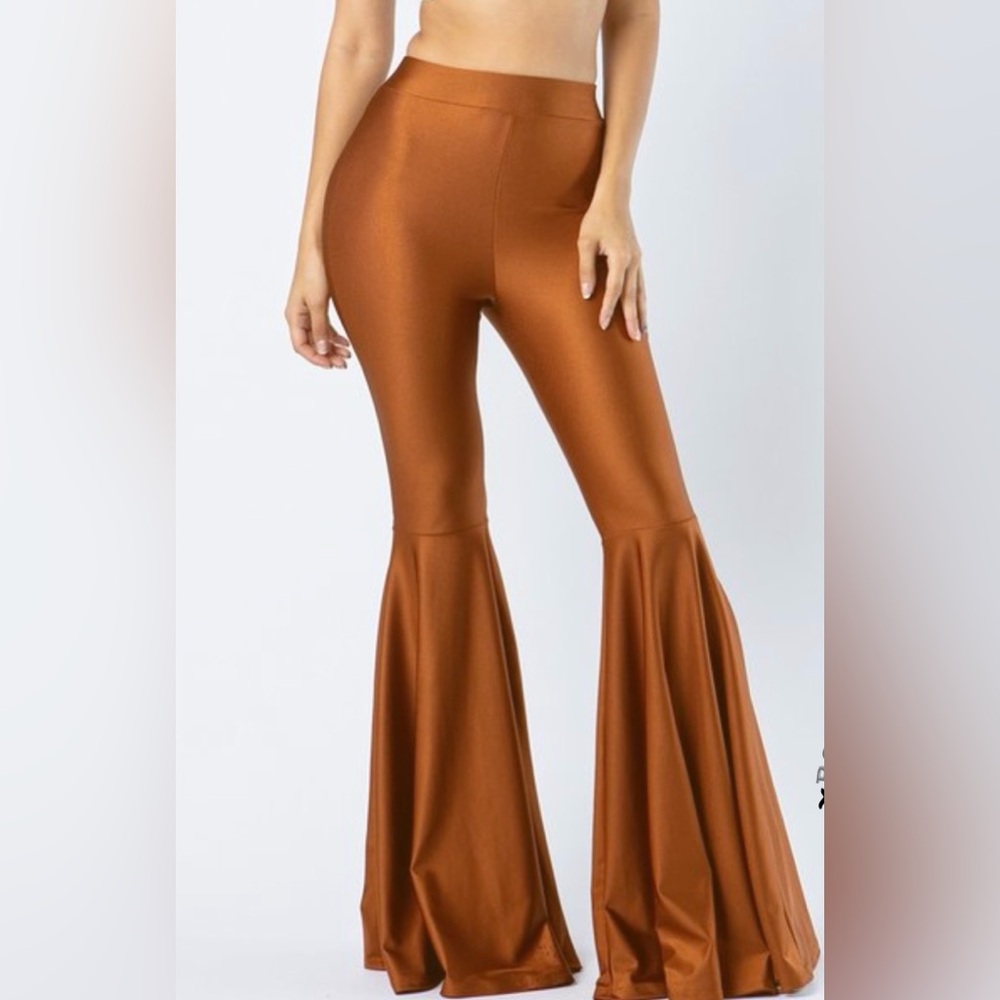 Vintage Flare Stretch Satin Pants